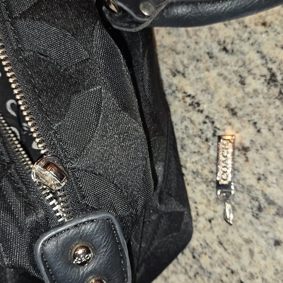 Coach Black Signature Satchel - Picture 14 of 15